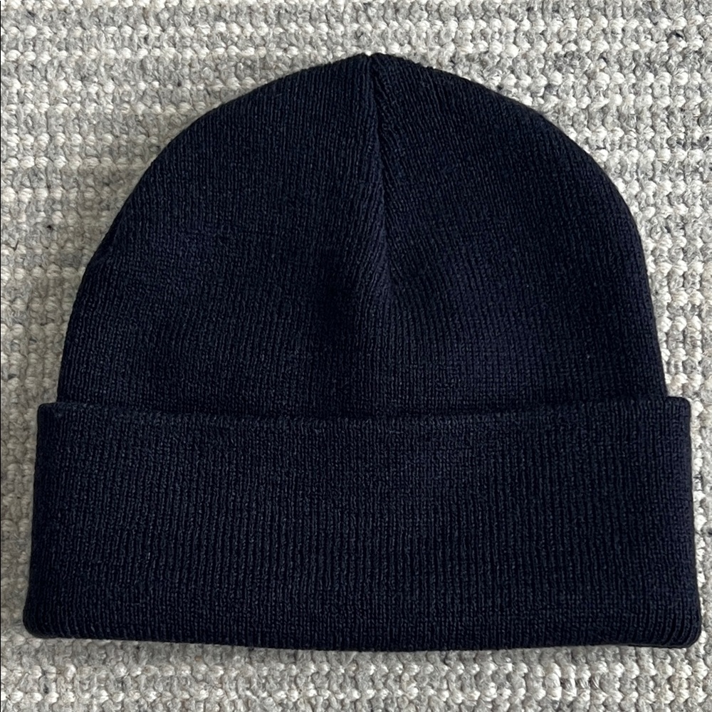 Unbranded Black Cuffed Beanie-Black